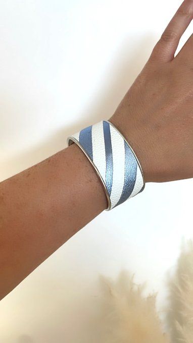 Bracelet CASSIOPEE Blanc Bleu