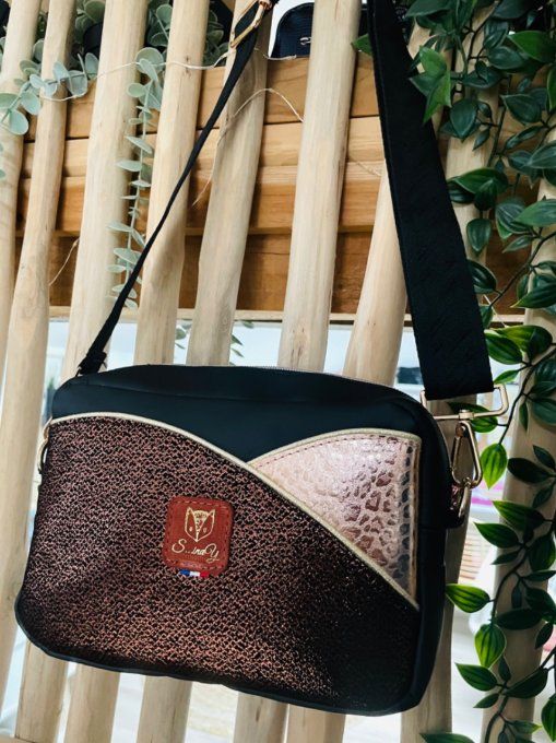 Sac Misti Noir Cuivré Or rose