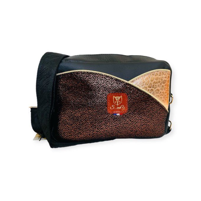 Sac Misti Noir Cuivré Or rose