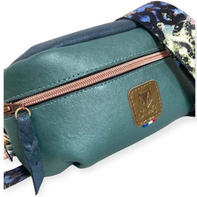 Banana cuir Bleu Vert