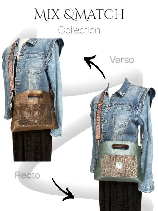 Sac Mix & Match Collection Mordoré / Vert