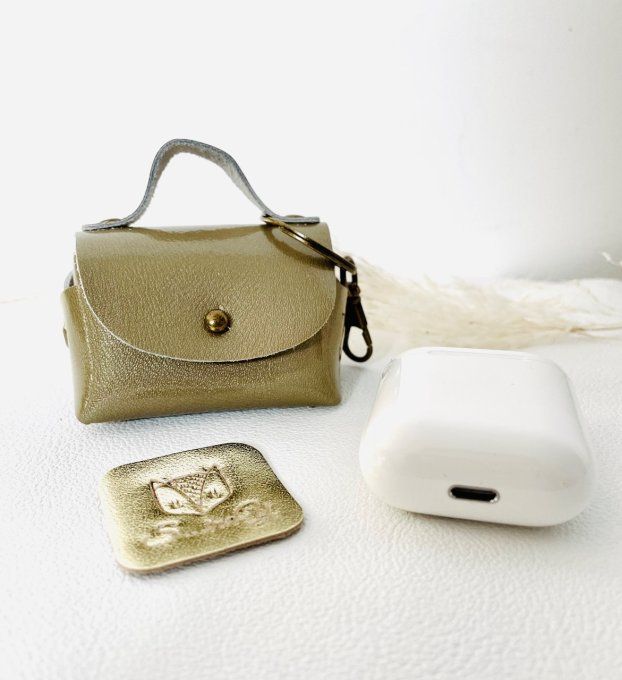 Porte-clés / Etui AirPods - Champagne vernis