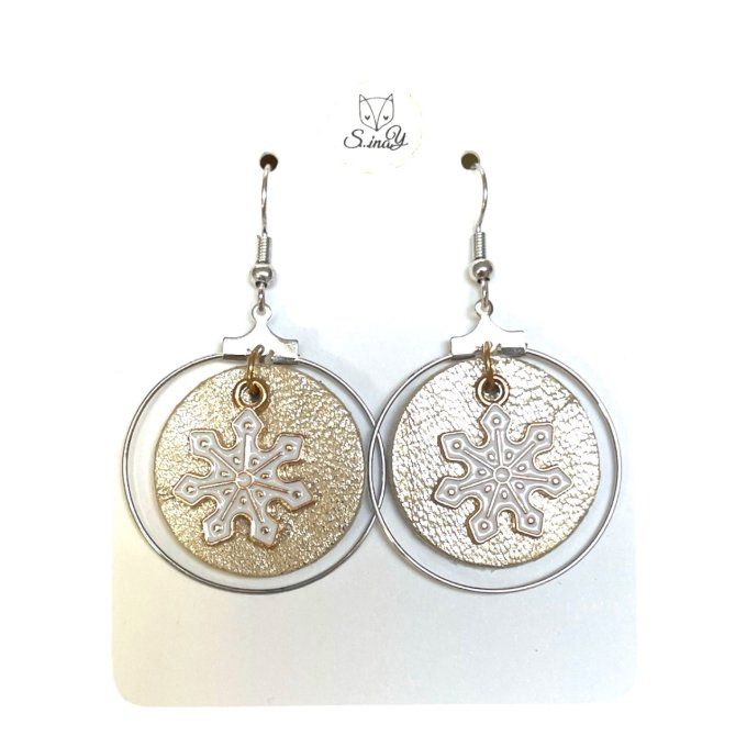 Boucles d'oreilles Flocons