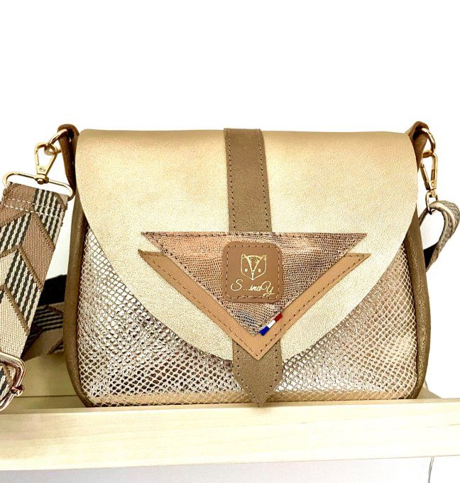 Sac Keops Beige doré