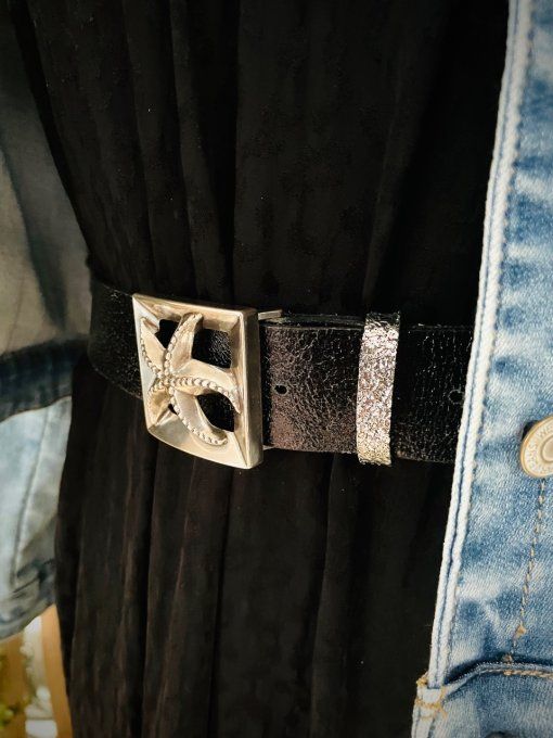 Ceinture en cuir CALIPSO Noir
