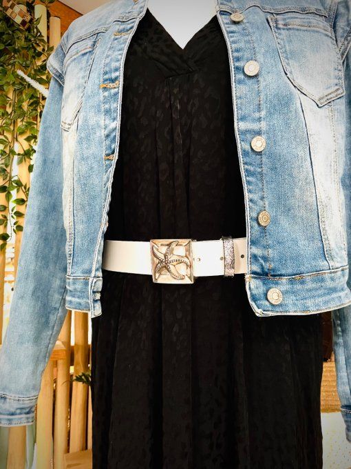 Ceinture en cuir CALIPSO Blanc