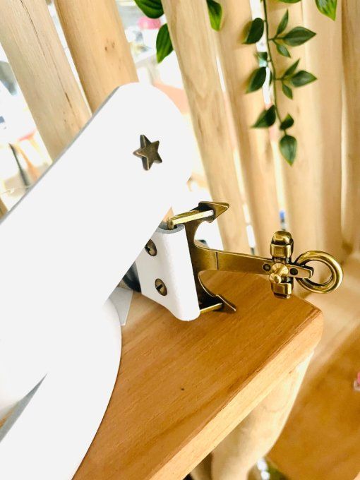 Ceinture en cuir HADDOCK Blanc