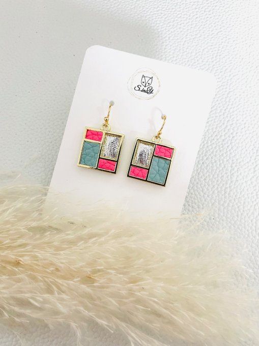 Boucles d'oreilles TETRIS