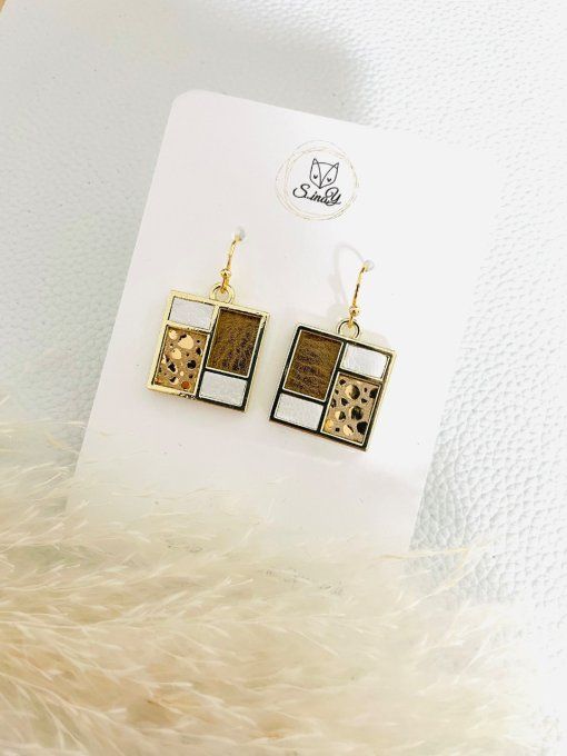 Boucles d'oreilles TETRIS