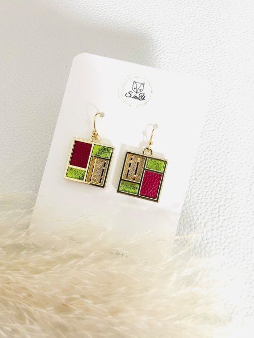 Boucles d'oreilles TETRIS