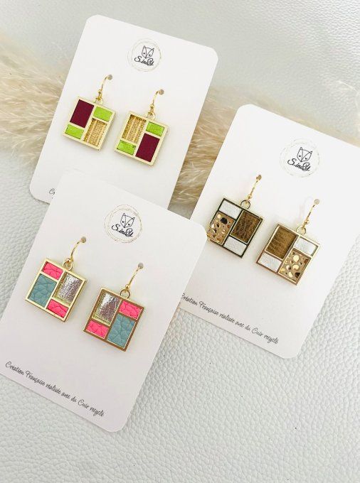 Boucles d'oreilles TETRIS