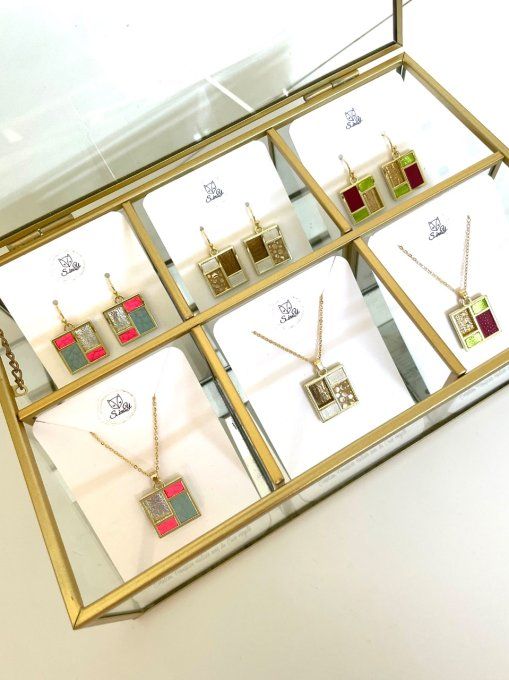 Boucles d'oreilles TETRIS