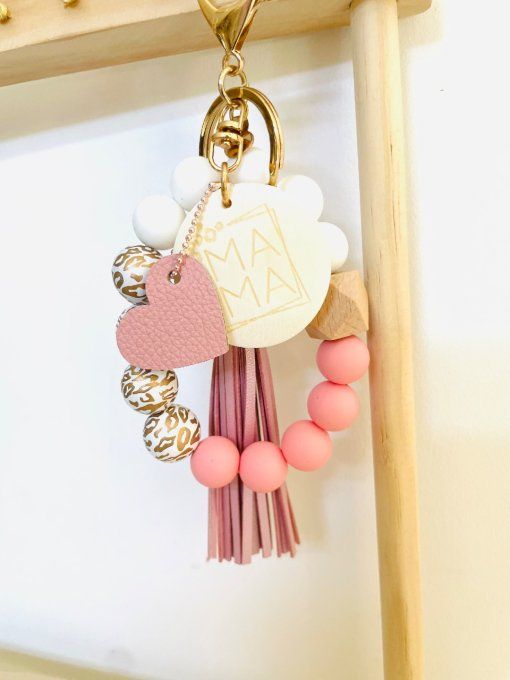 Bijou de sac - Porte-clés Perles Mama Rose