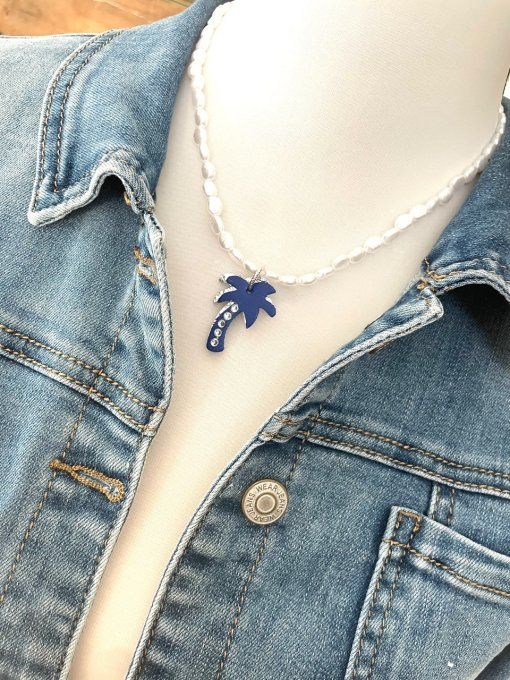Collier PALM BEACH Bleu