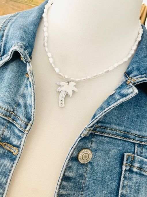 Collier PALM BEACH Blanc