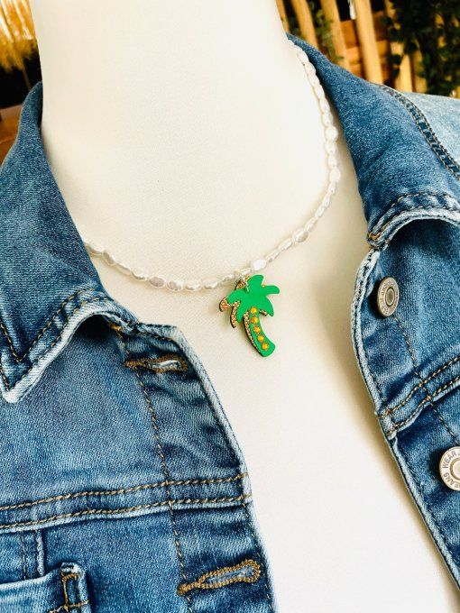Collier PALM BEACH vert