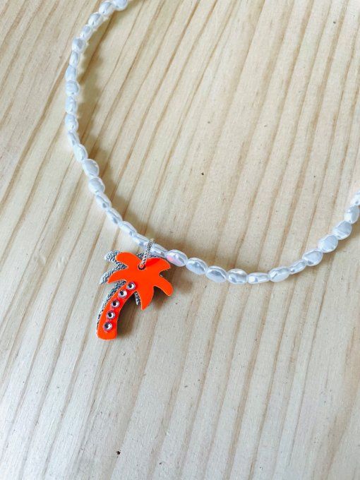 Collier PALM BEACH Orange fluo