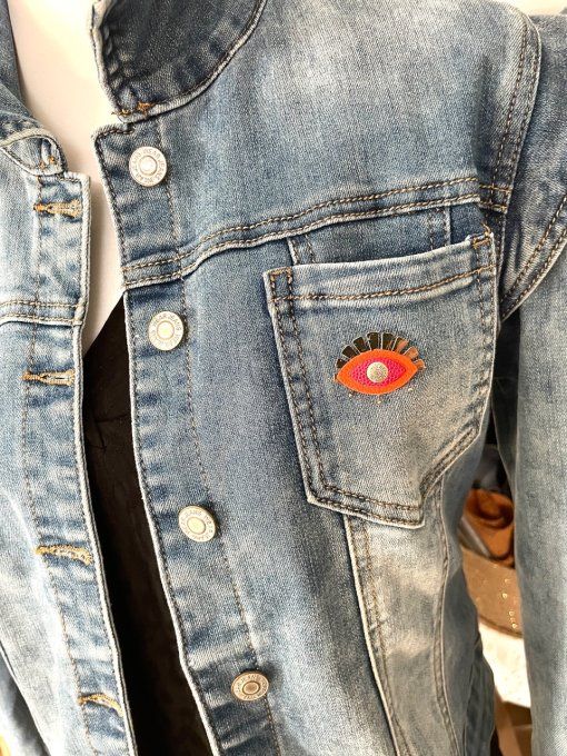 Pin's Oeil Orange