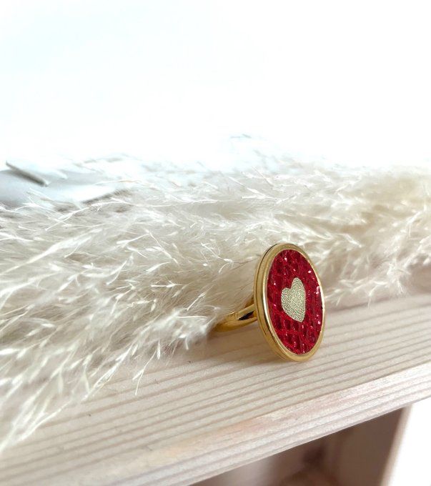 Bague LOVELY Rouge