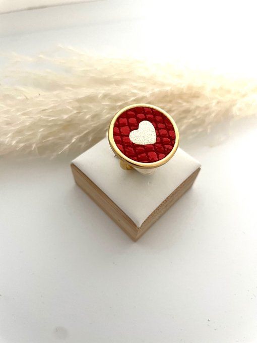 Bague LOVELY Rouge