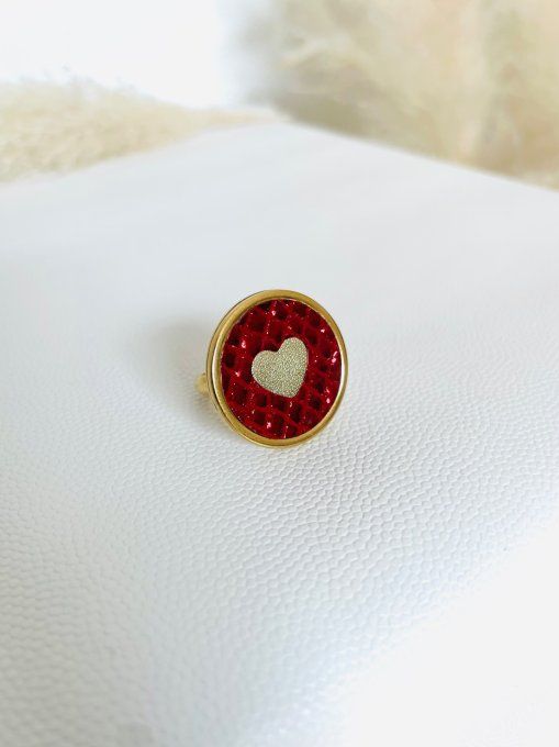 Bague LOVELY Rouge