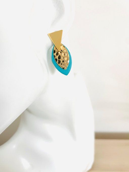 Boucles d'oreilles ORIA Bleu
