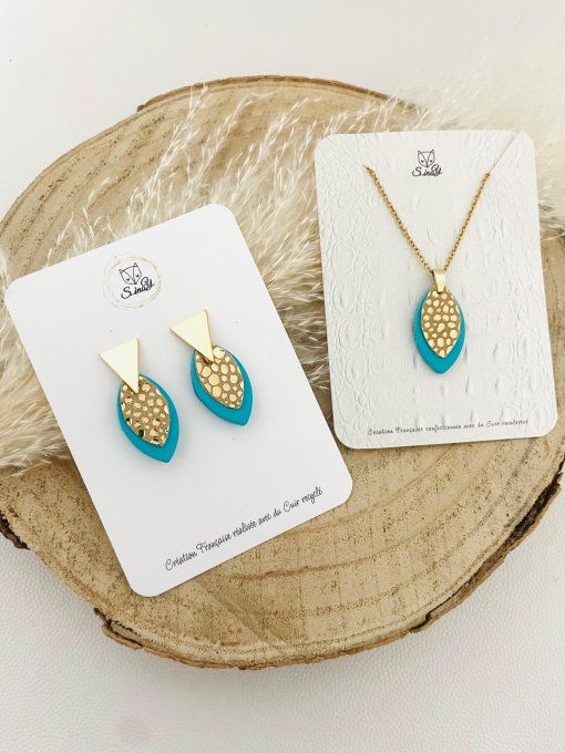 Boucles d'oreilles ORIA Bleu