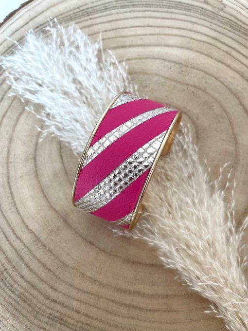 Bracelet CASSIOPEE Rose Fuchsia