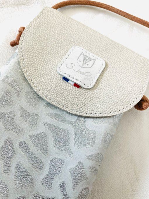 Pochette Smarty Crème Argent