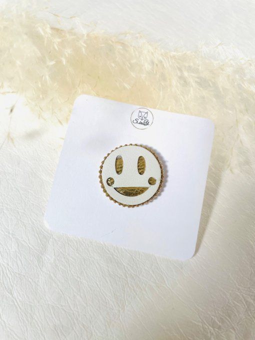 Pin's Happy Blanc