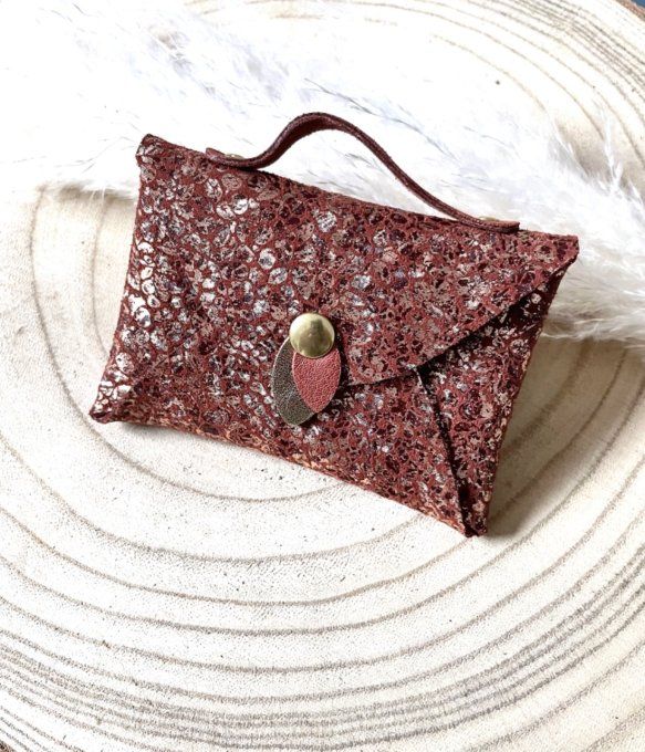 Porte cartes SATCHEL Terracotta