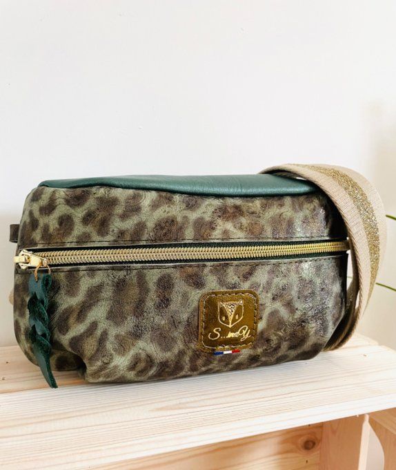 Sac Banana Léopard vert 