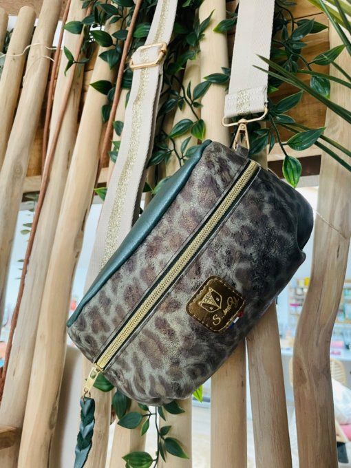 Sac Banana Léopard vert 
