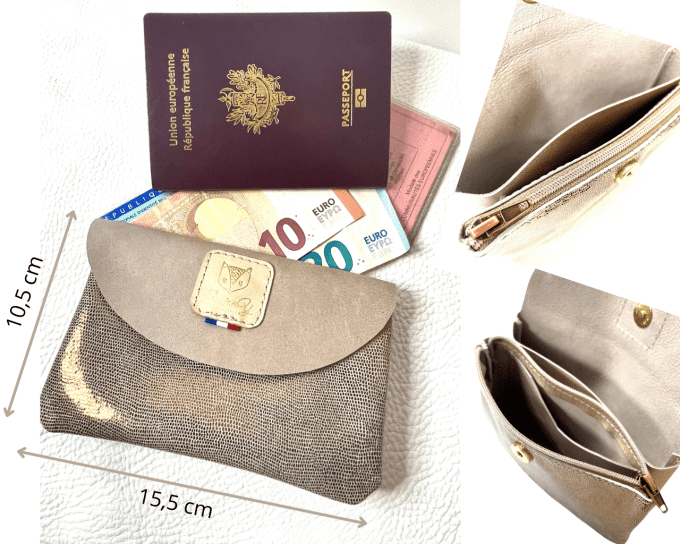 Portefeuille Cassy Beige