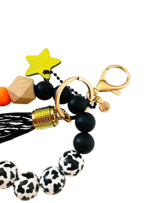 Bijou de sac - Porte clés Perles Orange