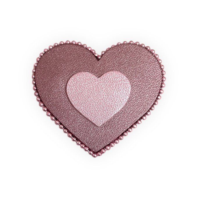 Broche Coeur perlée Rose