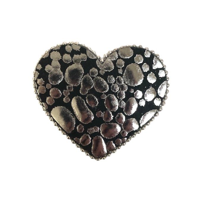 Broche Coeur Noir