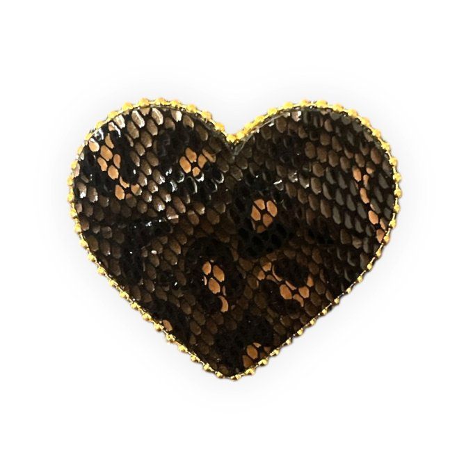 Broche Coeur Noir