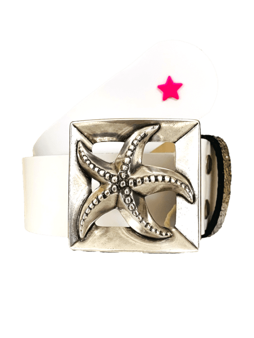 Ceinture en cuir CALIPSO Blanc