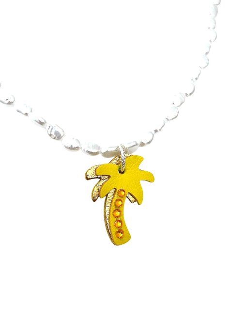 Collier PALM BEACH jaune