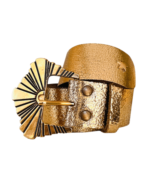 Ceinture cuir Sunia Or rosé